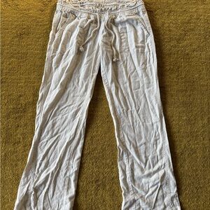 Roxy - Light Gray Smocked Pants